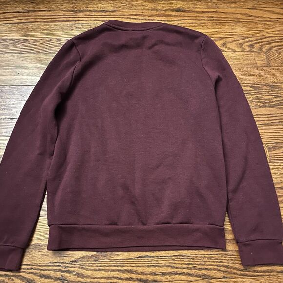 Official Harry Potter Hogwarts Cartoon Graphic Wizard Burgundy Sweatshirt Sz S - Picture 5 of 5